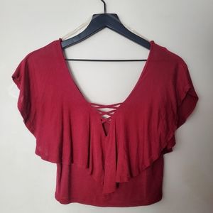 Rue 21 Red Crop Top